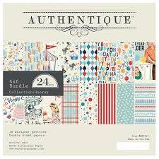 Authentique - 6x6 Paper Pad - Hooray Collection (HRY010)