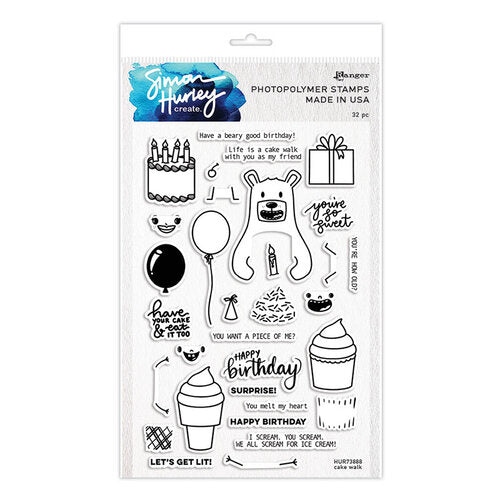 Recollections Happy Birthday Clear Stamps - Each