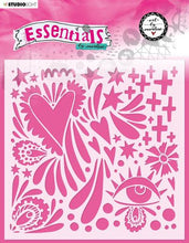 Load image into Gallery viewer, Art by Marlene Essentials Collection Stencil Quirky Love (ABM-ES-MASK48)
