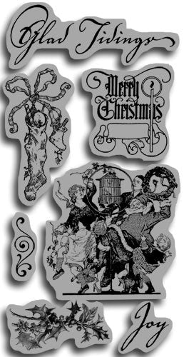 Graphic 45 Cling Mounted Rubber Stamps - Christmas Emporium 2 (ICO127)