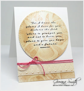 Impression Obsession Rubber Stamps Cover A Card Shell Background (CC317)