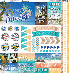Reminisce Island Paradise Collection Die Cut Stickers (IPA-100)