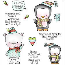 Darcie's Heart & Home: Cling Mounted Rubber Stamp Set - A Little Holiday Cheer (JCS262)