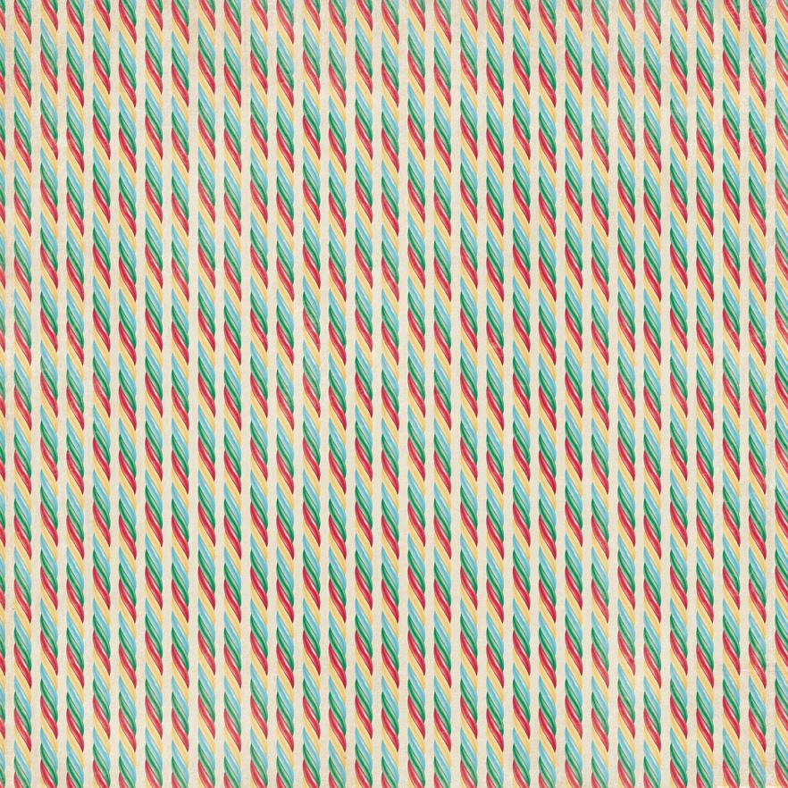 Authentique Jingle Collection 12x12 Scrapbook Paper Jingle Five (JIN005)