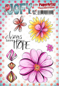 PaperArtsy Rubber Stamp Set Always Have Hope designed by Jo Firth-Young (JOFY98)