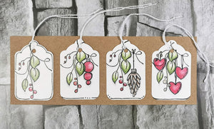 PaperArtsy Rubber Stamp Set Deck the Halls designed by Jo Firth-Young (JOFY107)
