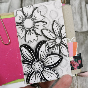 PaperArtsy Rubber Stamp Set Flowers & Dots designed by Jo Firth-Young (JOFY101)