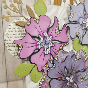 PaperArtsy Rubber Stamp Set Anemone designed by Jo Firth-Young (JOFY99)