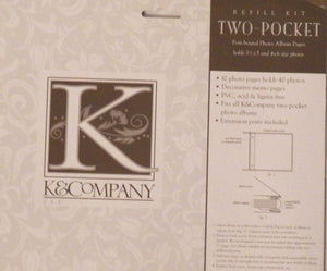K & Company Two Pocket Post Bound Refill (K2-PAGE)