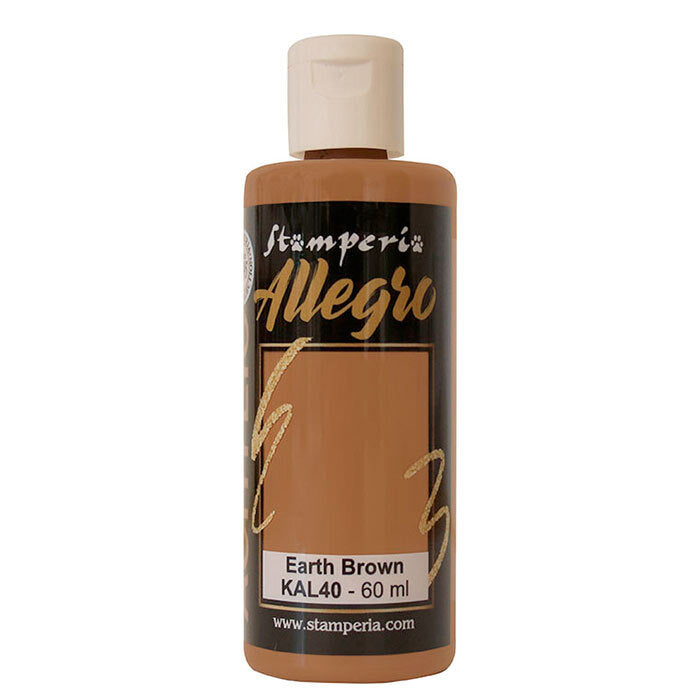 Stamperia Allegro Acrylic Paint Earth Brown (KAL40)