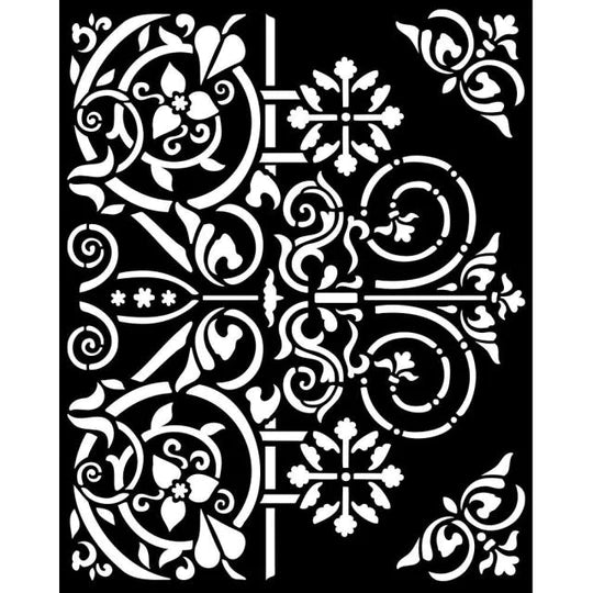 Stamperia Magical Forest Collection Stencil Door Ornaments (KSTD130)