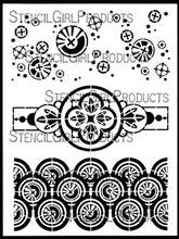 Load image into Gallery viewer, StencilGirl Products- 9&quot; x 12&quot; Gwen Lafleur Textures and Patterns, Circles (L631)
