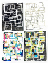 Load image into Gallery viewer, StencilGirl Products - Squares Overlapping Filled 1 9&quot; x 12&quot; Stencil (L781)
