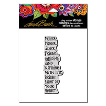 Load image into Gallery viewer, Stampendous Cling Rubber Stamp Inspiring Light designed by Laurel Burch (LBCN002)
