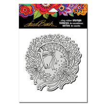 Load image into Gallery viewer, Stampendous Cling Rubber Stamps Wreath Mare designed by Laurel Burch (LBCW012)
