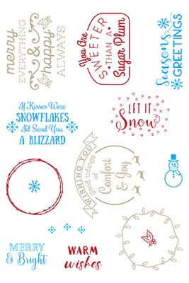 LDRS Clear Stamp Set Snowflakes & Blizzards (3256)