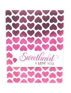 Letter It™ Background Stencil Treading Hearts (LET67320)
