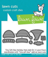 Load image into Gallery viewer, LawnFawn Lawn Cuts Dies- Tiny Gift Box Holiday Hats Add-On (LF2052)
