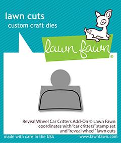 LawnFawn Lawn Cuts Custom Craft Dies - Reveal Wheel Car Critters Add-On (LF2340)