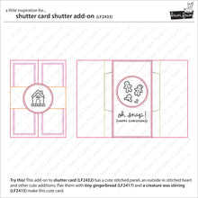 Load image into Gallery viewer, Lawn Fawn Lawn Cuts Custom Craft Dies - Shutter Card Add-On (LF2433)
