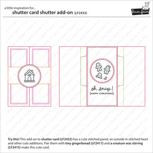 Lawn Fawn Lawn Cuts Custom Craft Dies - Shutter Card Add-On (LF2433)