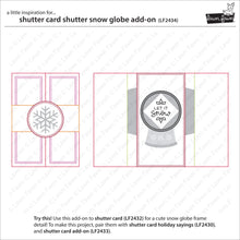 Load image into Gallery viewer, Lawn Fawn Lawn Cuts Custom Craft Dies - Shutter Card Snow Globe Add-On (LF2434)
