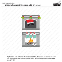 Load image into Gallery viewer, Lawn Fawn Lawn Cuts Custom Craft Dies - Shadow Box Card Fireplace Add-On (LF2437)
