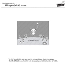 Load image into Gallery viewer, Lawn Fawn Lawn Cuts Custom Craft Dies &amp; Clear Stamp Set - I Like You (A Lotl) (LF2465)
