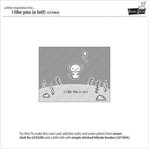 Lawn Fawn Lawn Cuts Custom Craft Dies & Clear Stamp Set - I Like You (A Lotl) (LF2465)
