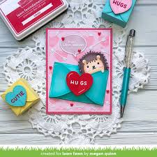 Lawn Fawn Custom Craft Dies - Gift Card Heart Envelope (LF2472)