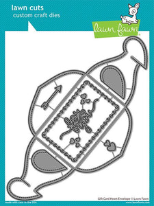 Lawn Fawn Custom Craft Dies - Gift Card Heart Envelope (LF2472)
