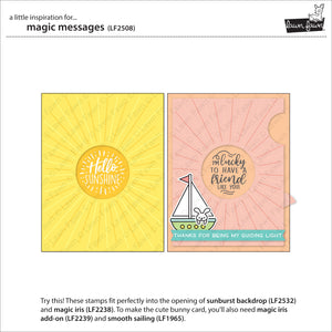 Lawn Fawn Clear Stamp & Die Set Magic Messages (LF2509)