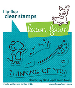 Lawn Fawn Photopolymer Clear Stamp & Die Dandy Day Flip Flop (LF2563)