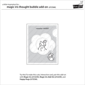 Lawn Fawn Lawn Cuts Custom Craft Dies  Magic Iris Thought Bubble Add-On (LF2573)