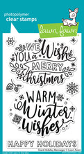 Load image into Gallery viewer, Lawn Fawn Custom Craft Die &amp; Stamp Set Giant Holiday Messages (LF2681)
