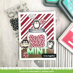 Lawn Fawn Custom Craft Die & Stamp Set How You Bean? Mint Add On (LF2683)