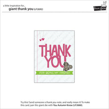 Load image into Gallery viewer, Lawn Fawn Custom Craft Dies Giant Thank You (LF2692)
