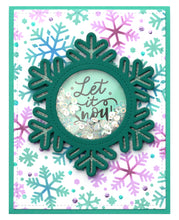 Load image into Gallery viewer, Lawn Fawn Custom Craft Dies Stitched Snowflake Frame (LF2701)
