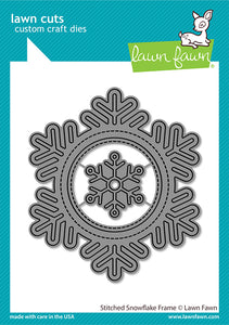 Lawn Fawn Custom Craft Dies Stitched Snowflake Frame (LF2701)