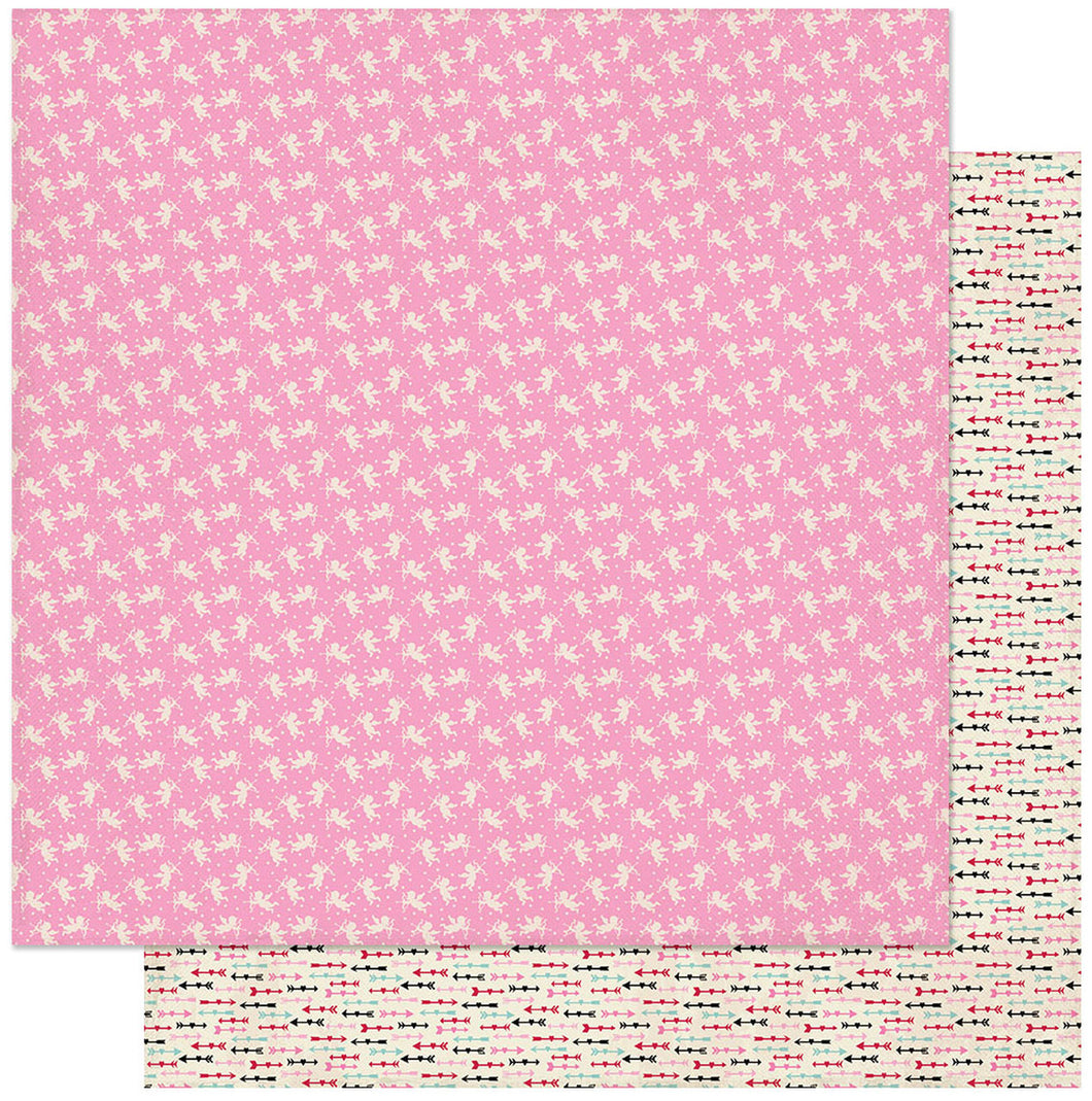 Authentique Love Notes Collection 12x12 Scrapbook Paper Love Notes Three (LVN003)