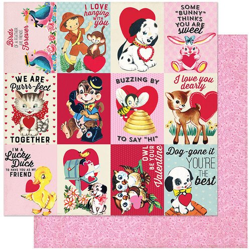 Authentique Love Notes Collection 12x12 Scrapbook Paper Love Notes Eight (LVN008)