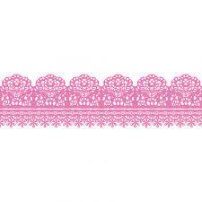 Plus Decoration Roller Pink Lace (38-353)