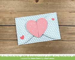 Lawn Fawn Custom Craft Dies - Gift Card Heart Envelope (LF2472)