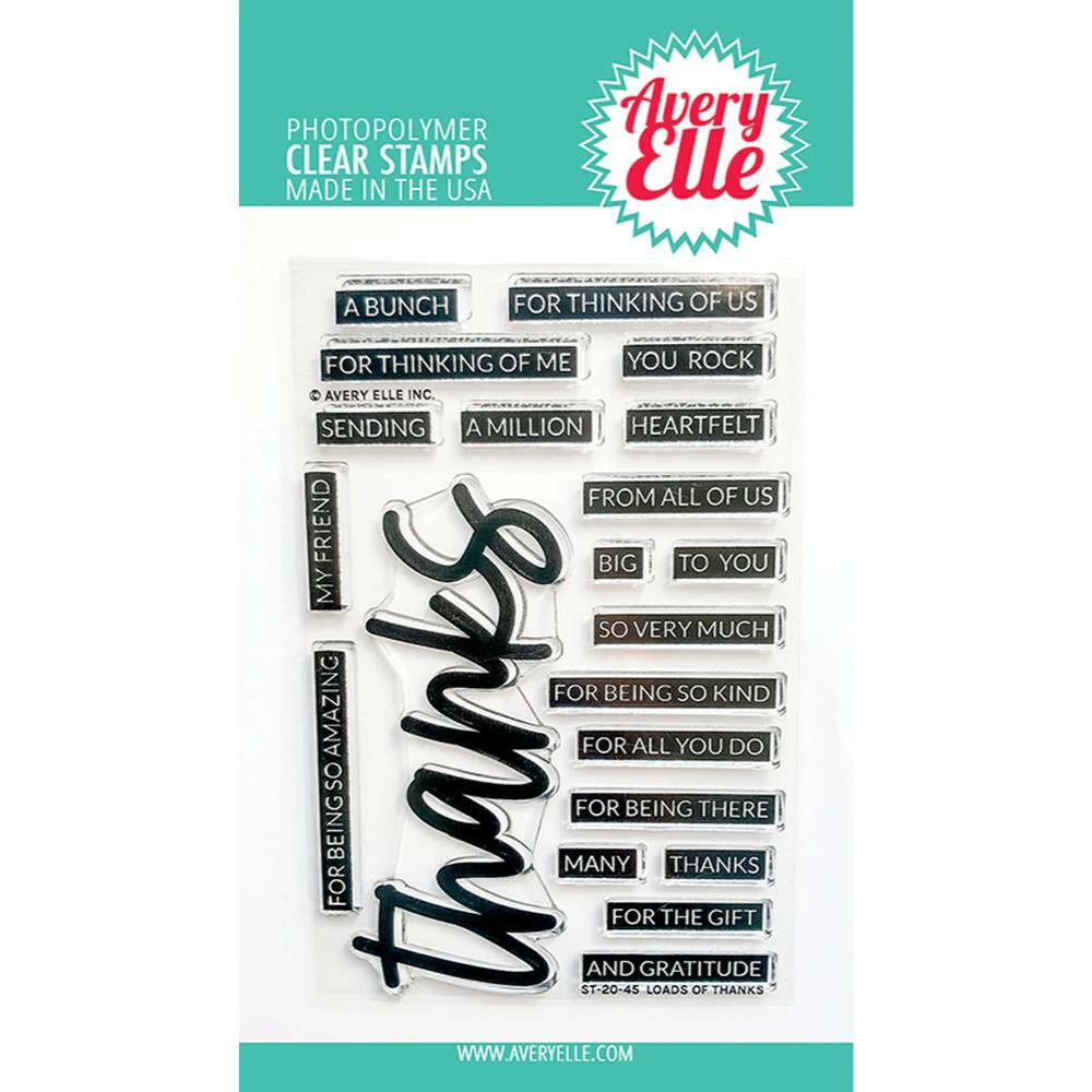 Avery Elle Photopolymer Clear Stamps Loads of Thanks (ST-20-45)
