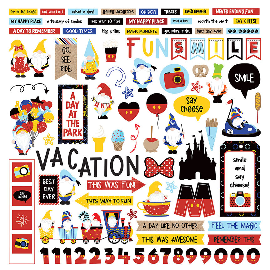 Photoplay Paper Tulla & Norbert's Magical Vacation Collection Element Stickers (MAG3289)