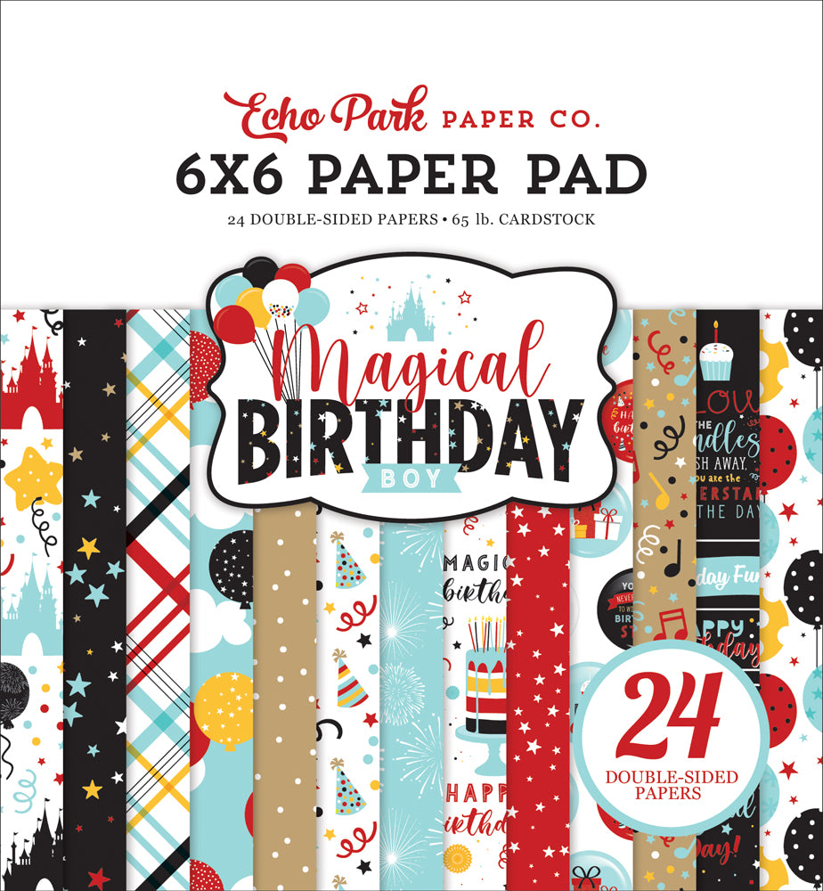 Echo Park Paper Co. 6x6 Paper Pad - Magical Birthday Boy (MBB232023)