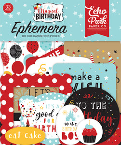 Echo Park Paper Co. Ephemera - Magical Birthday Boy (MBB232024)
