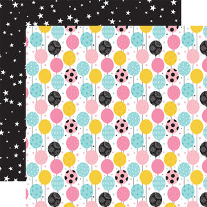 Echo Park Paper Co. 12x12 Scrapbook Paper - Magical Birthday Girl Collection - Balloons (MBG231008)