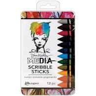 Dina Wakley Media Scribble Sticks Set 2  (MDA60161)