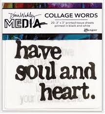 Dina Wakley MEdia Collage Words (MDA63834)